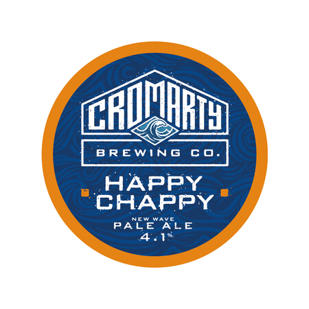 Cromarty Brewing Co. Happy Chappy badge