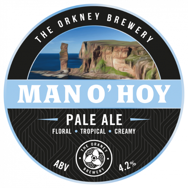 The Orkney Brewery Man O' Hoy badge